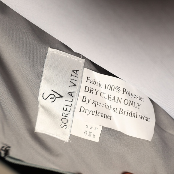 Sorella Vita 8964 Formal Gown Dress Seafoam Blue-green. Tag Sz 14 (sz 10-12) - Picture 8 of 12